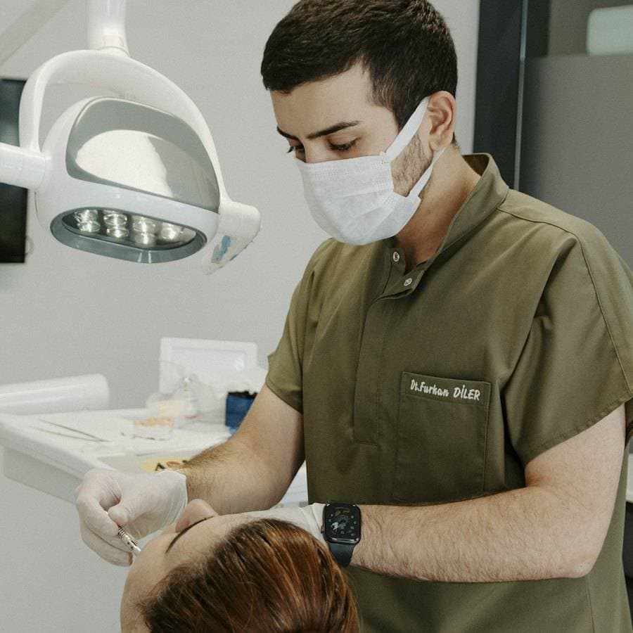 Dentist at work